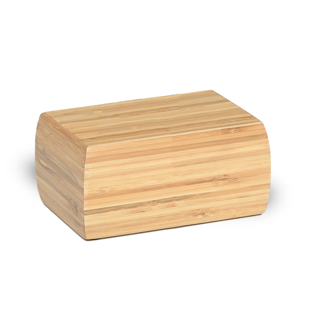 IMPERFECT SELECTION - SMALL - Eco-friendly Bamboo Urn - 1024 - Curved edges - Case of 27