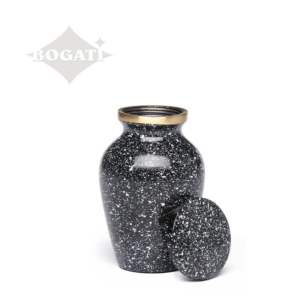 KEEPSAKE Brass urn -1541- Speckled Finish