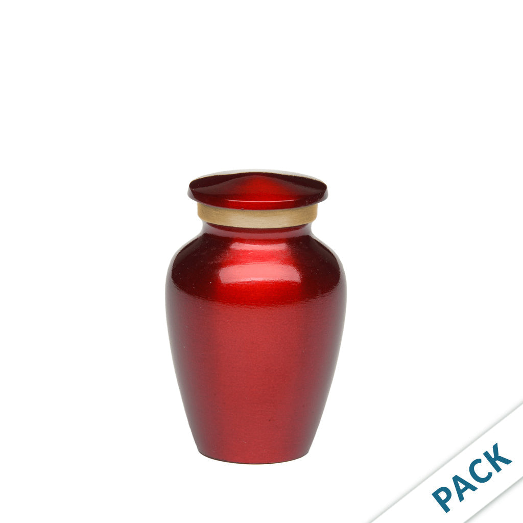 KEEPSAKE - Classic Brass urn -1541- Color Perfection - High gloss - Pack of 10 Red