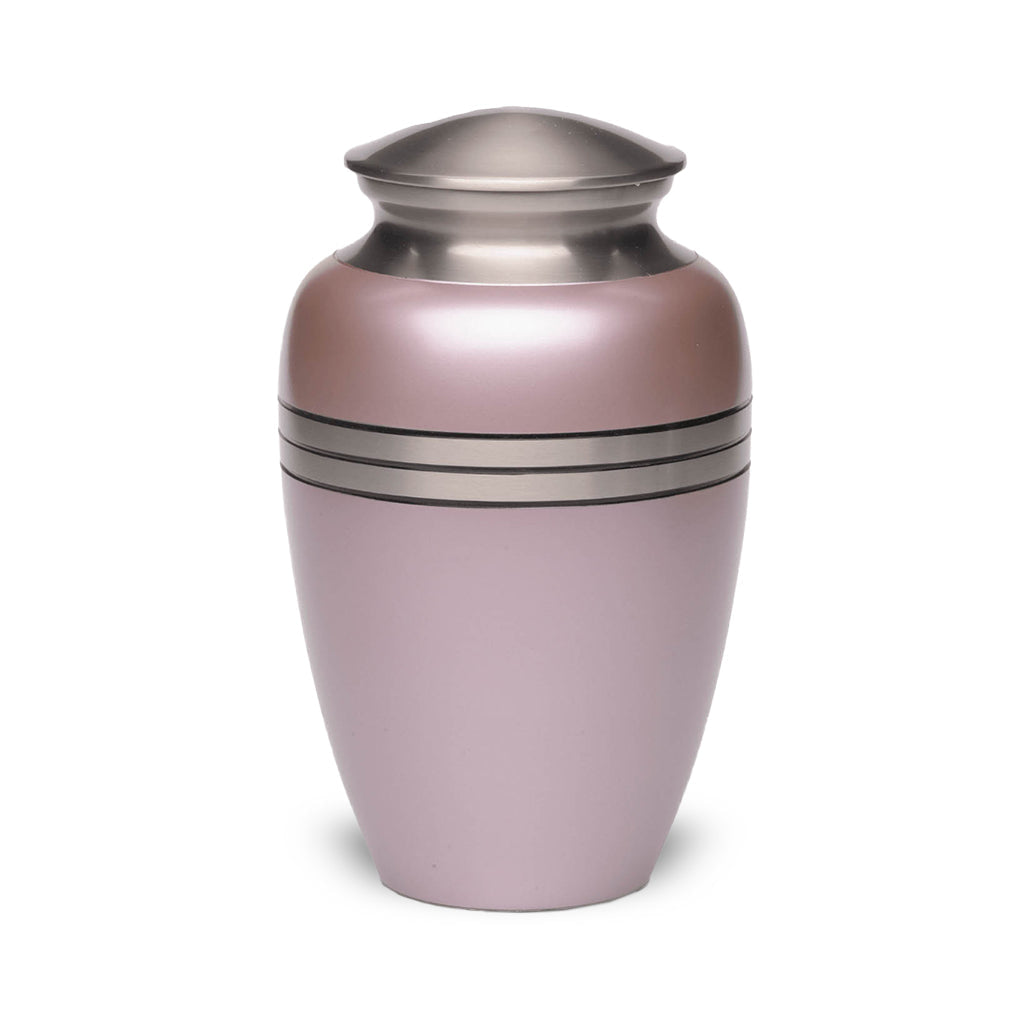 CLEARANCE - ADULT Classic Brass -2480 Urn – Metallic Three Rings Pink