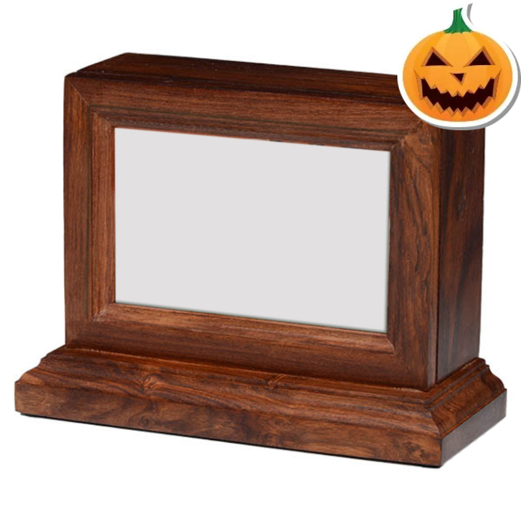 IMPERFECT SELECTION - MEDIUM -2730- Rosewood Photo Frame Urn with Base