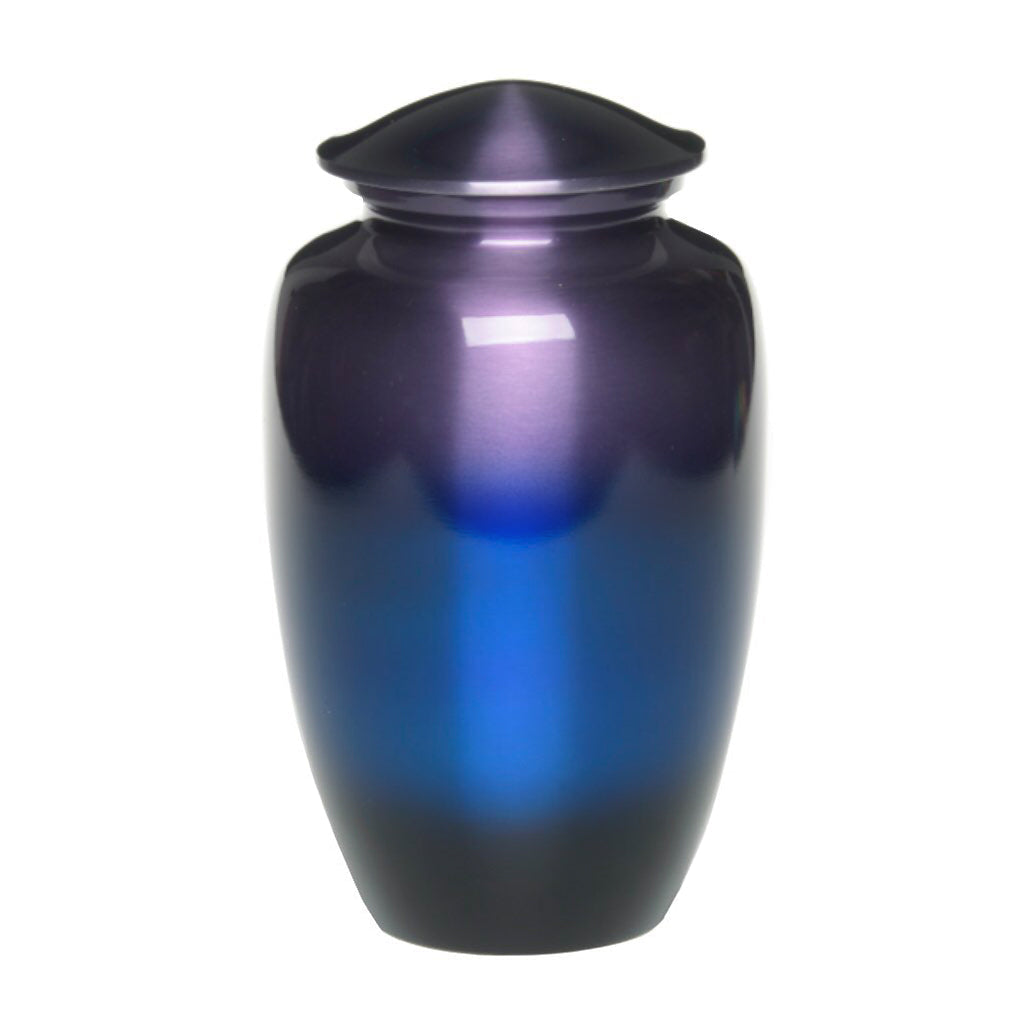 ADULT - Classic Alloy Urn - Ombré Blue Purple