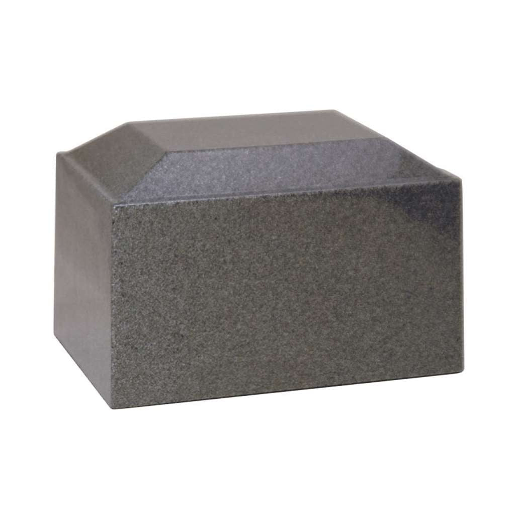 ADULT Cultured Granite Urn - AZTEC Dark Gray