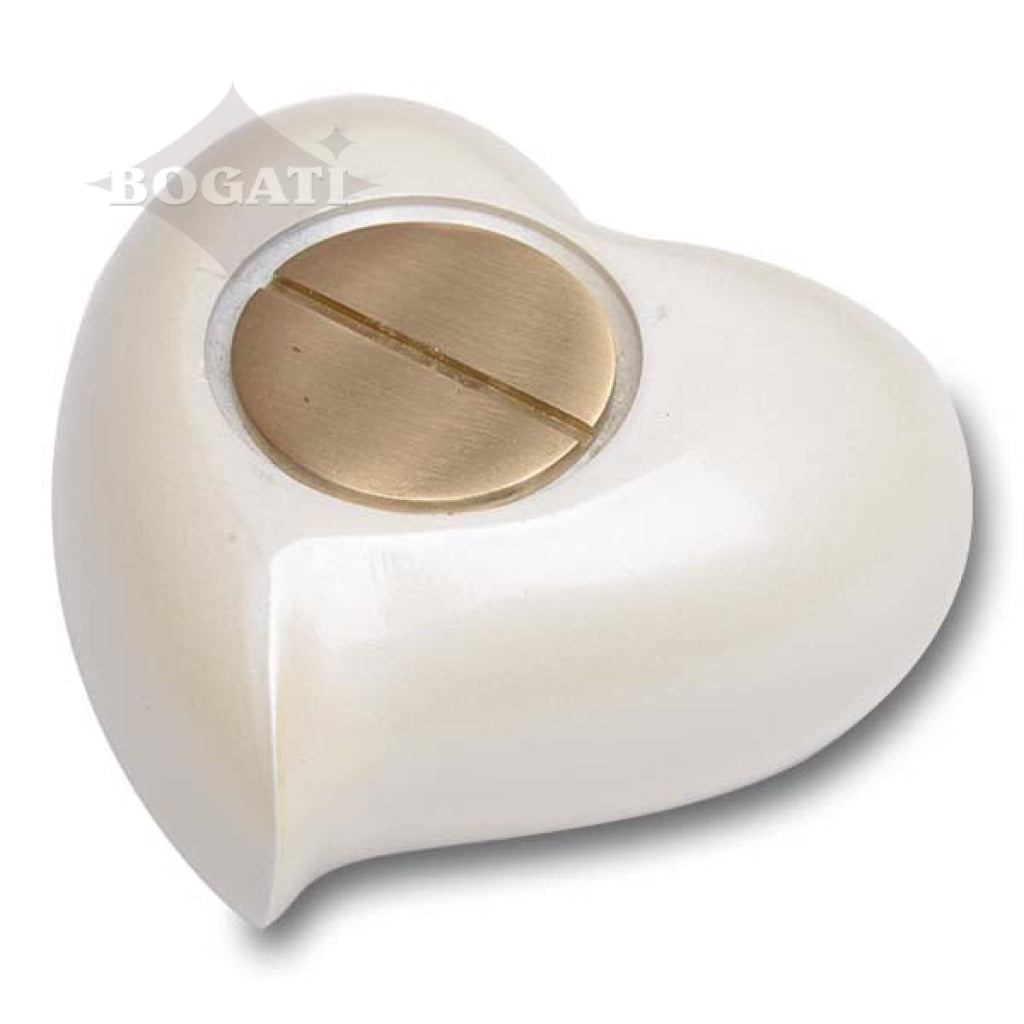 IMPERFECT SELECTION - KEEPSAKE Brass urn -3239- Heart shaped - Lily