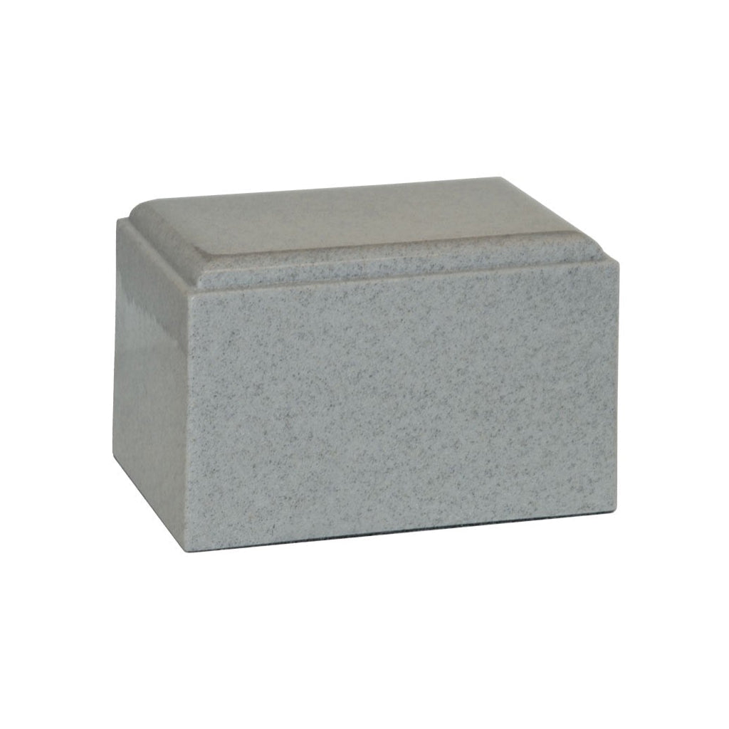 ADULT Cultured Granite Urn - CUMULUS Light Gray