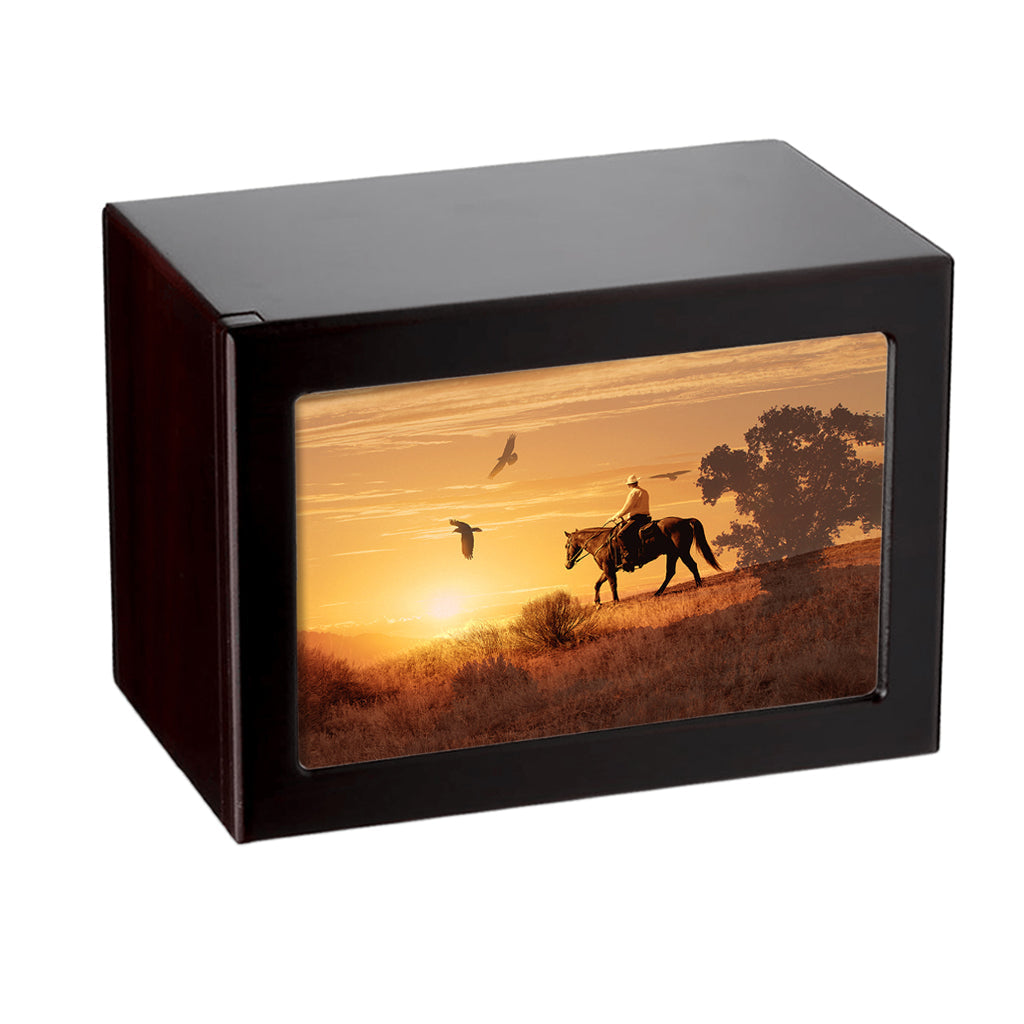 EXTRA LARGE PY06 - Cowboy at Sunset Dark Cherry
