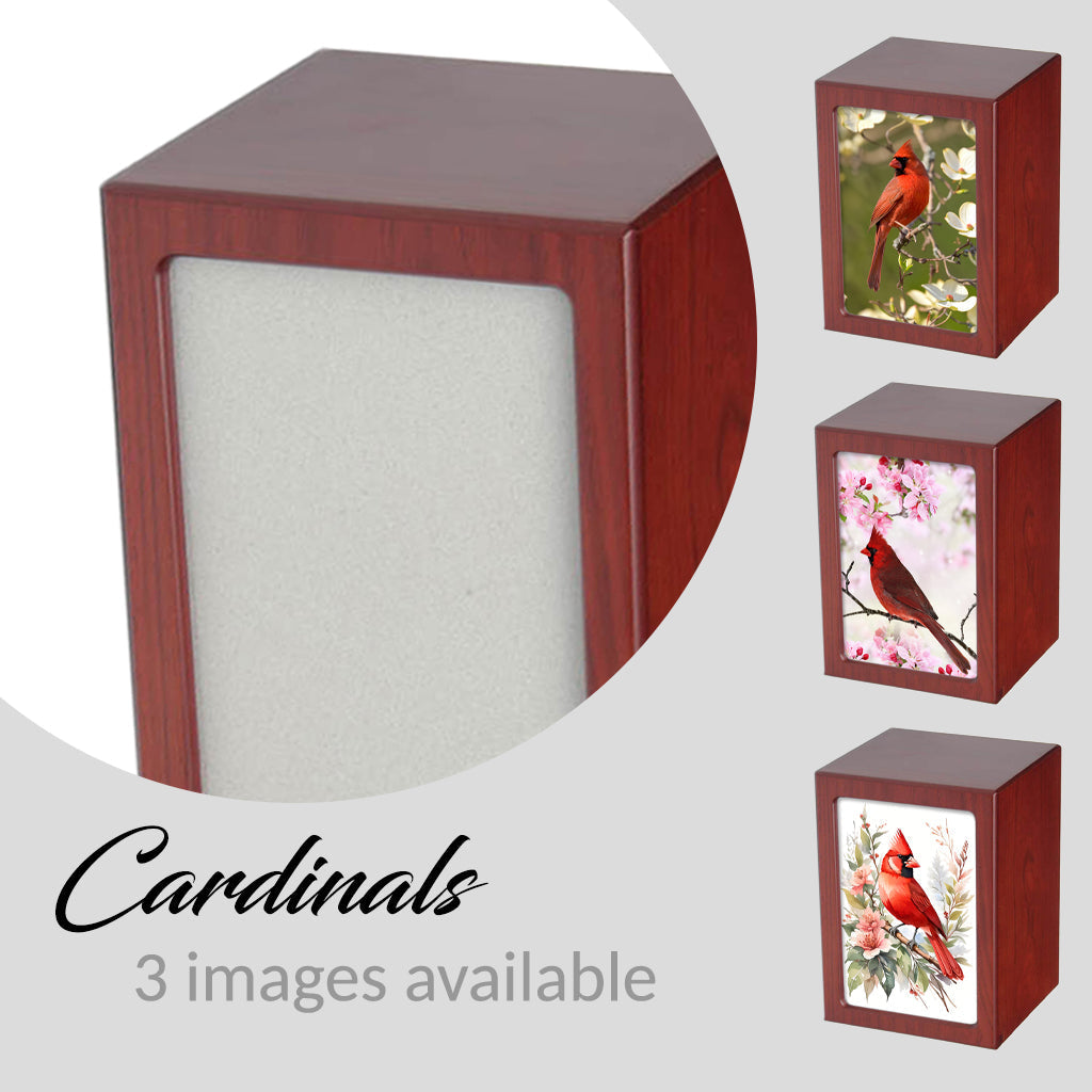 EXTRA LARGE Photo Frame Urn -PY06 - Cardinal Cherry