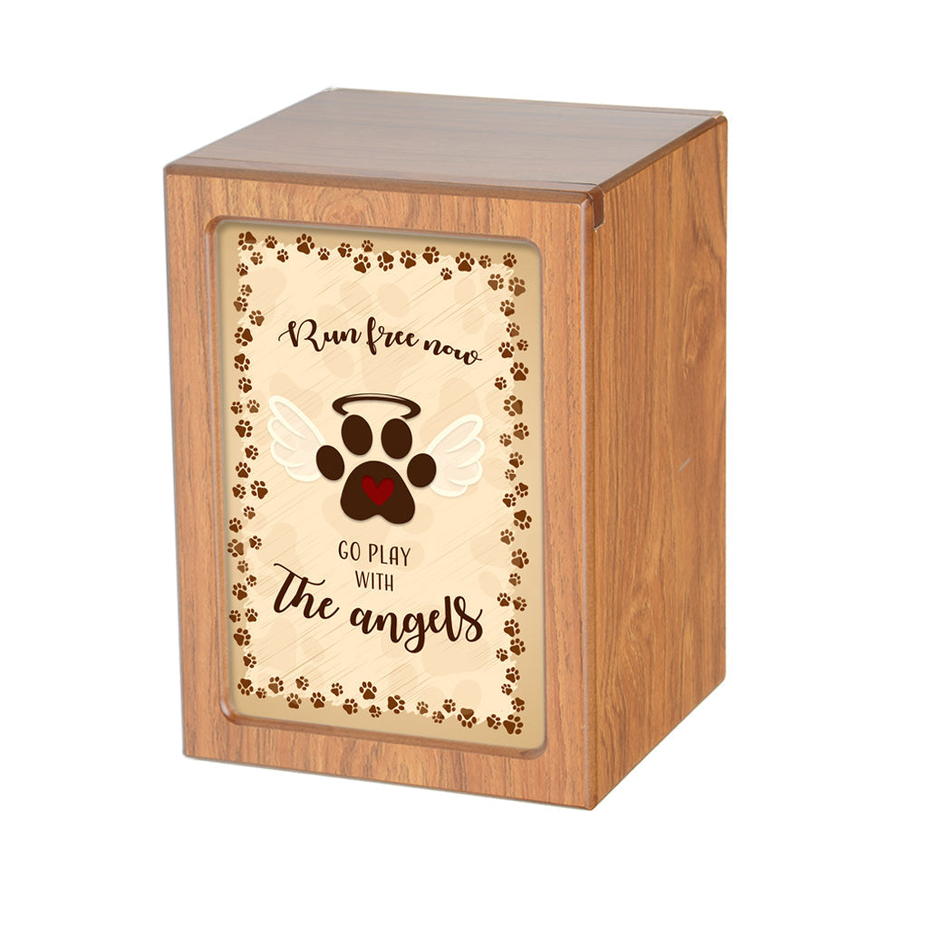 LARGE PY06 - Dog Angel ~Run Free Brown