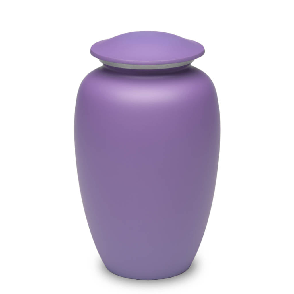 CLEARANCE - ADULT Classic alloy urn - 1800 Purple