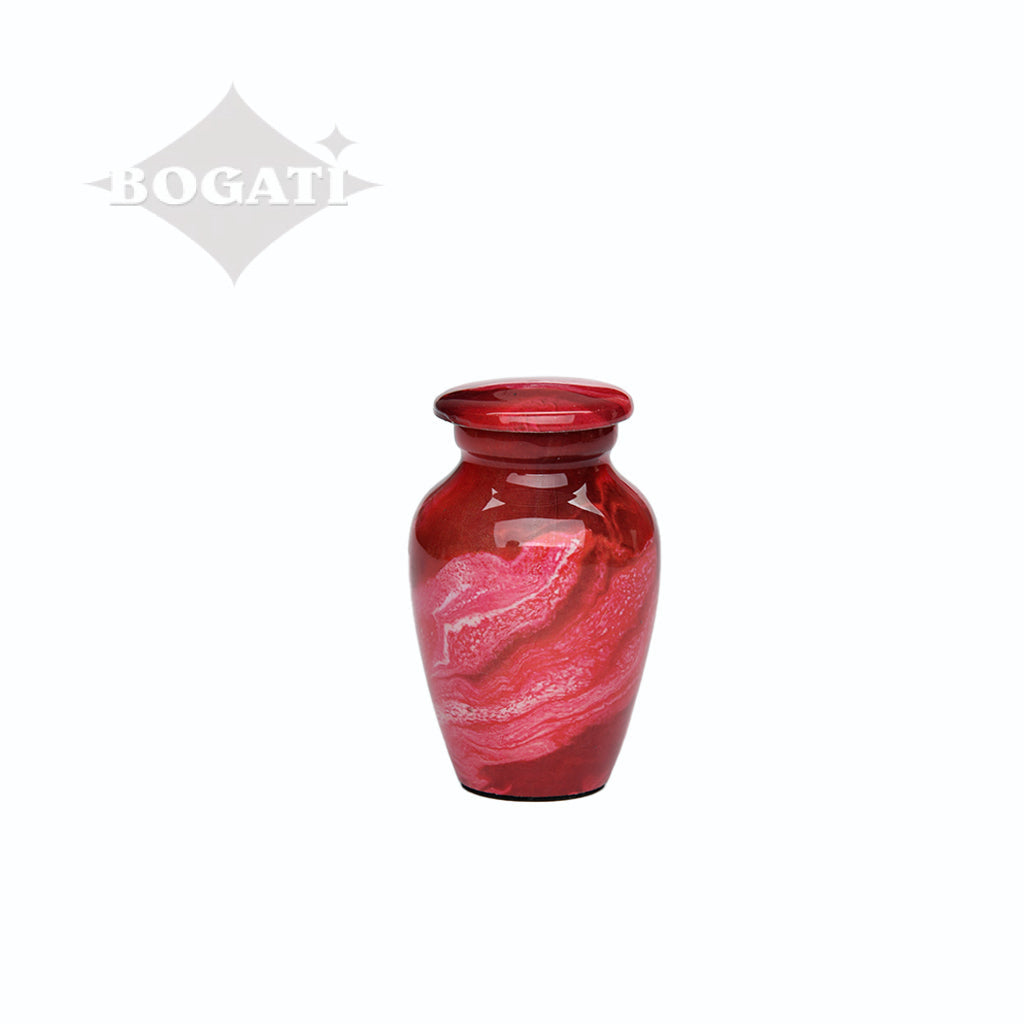 KEEPSAKE Classic Alloy Urn -9001- Red Swirl - Pack of 10