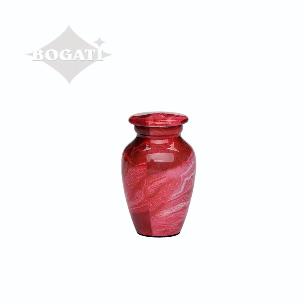 KEEPSAKE Classic Alloy Urn -9001- Red Swirl - Pack of 10