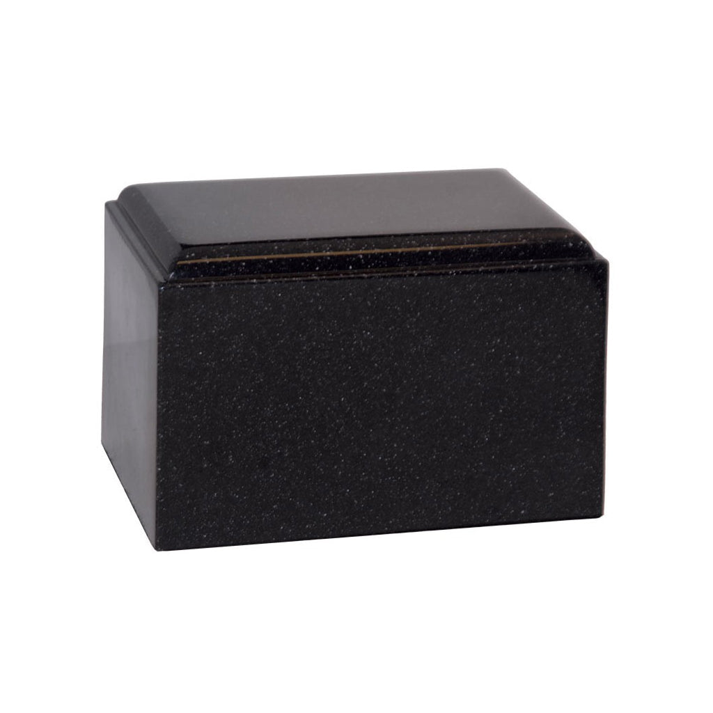 ADULT Cultured Granite Urn - CUMULUS Black