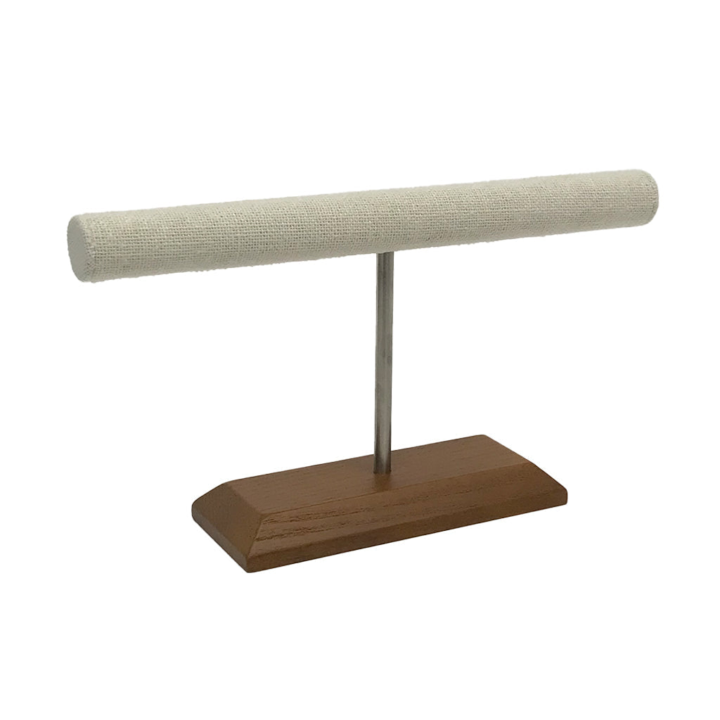 White Linen "T" Stand for Keychains