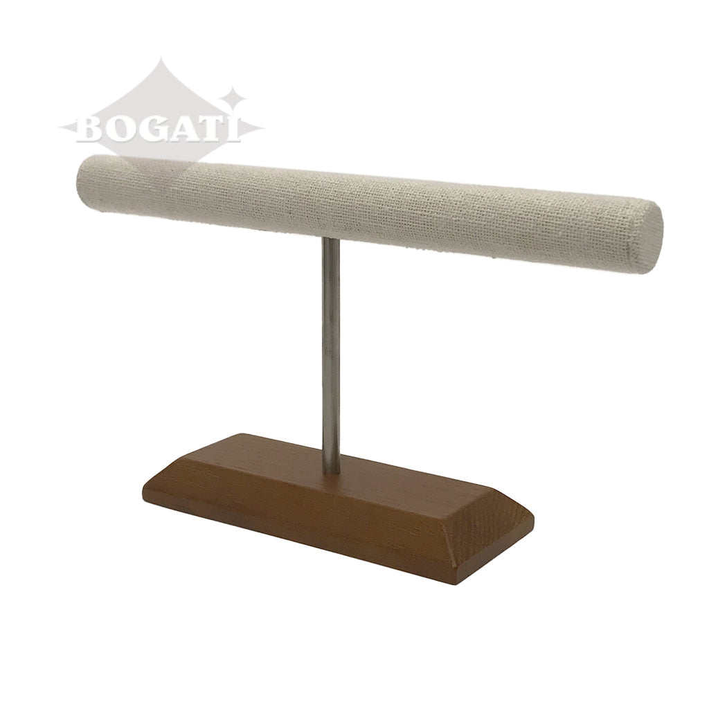 White Linen "T" Stand for Keychains