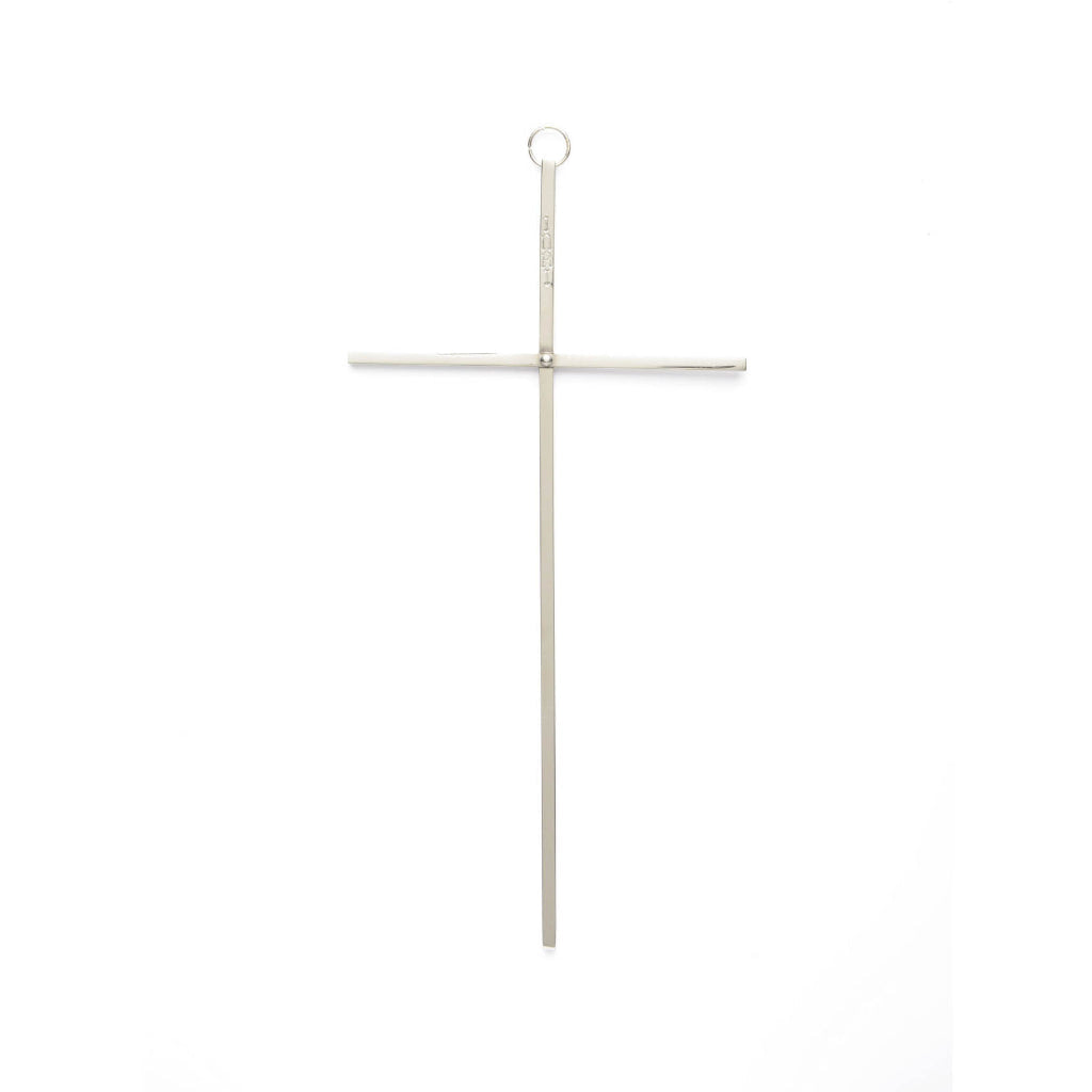 CLEARANCE Nickel Plated Brass Cross -BC-9079