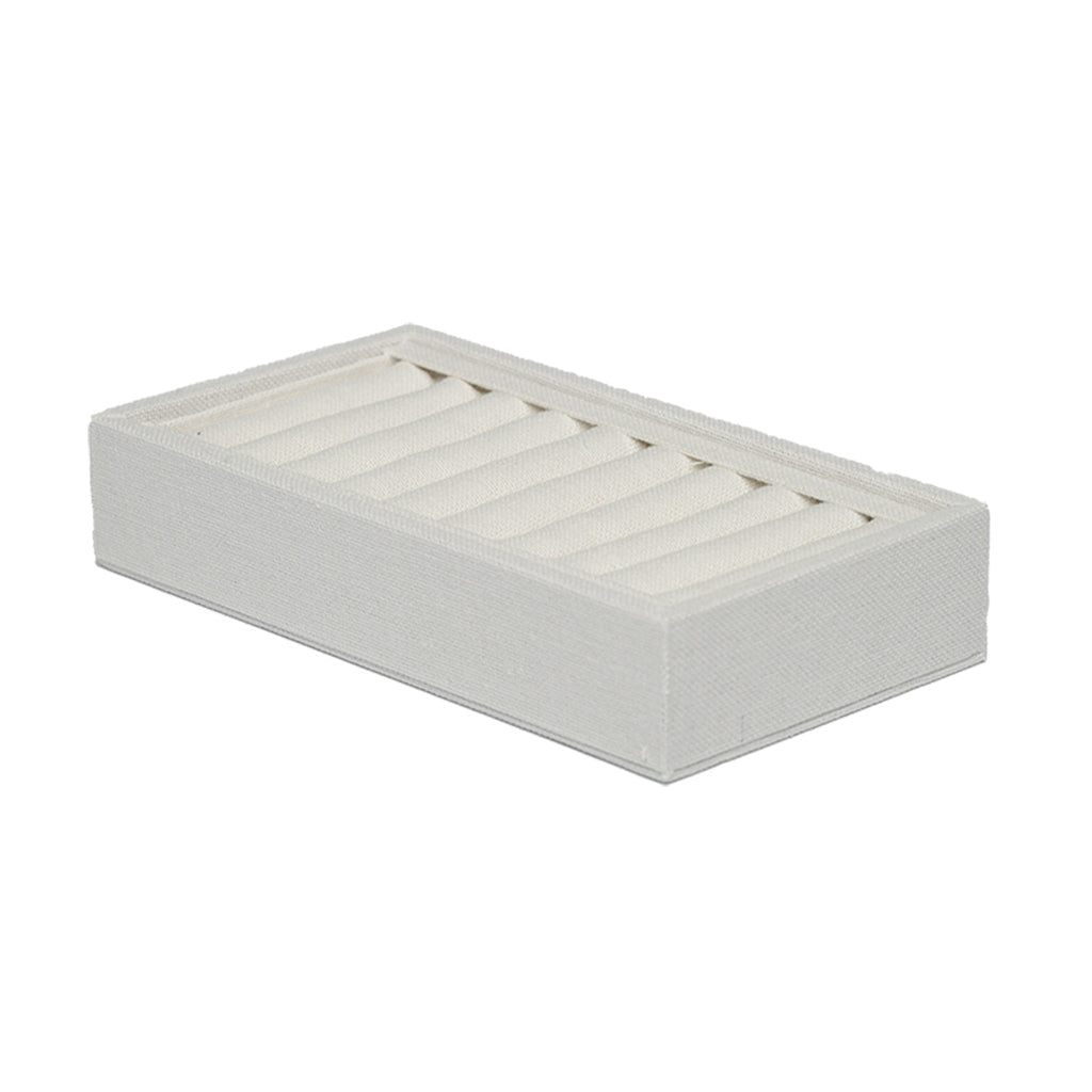Off White Linen Bangle Display Box