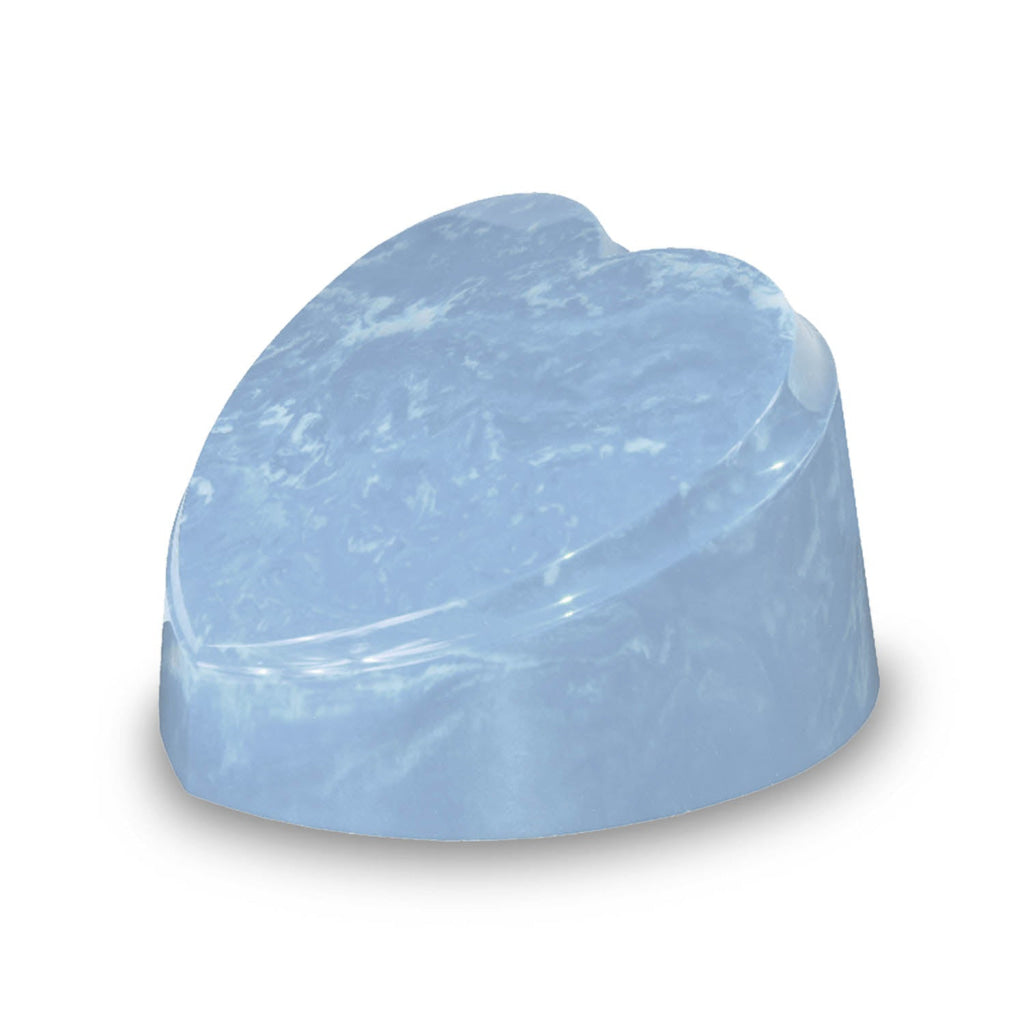 The Heart Urn - Cultured Marble - Adult 225 cu in Wedgewood