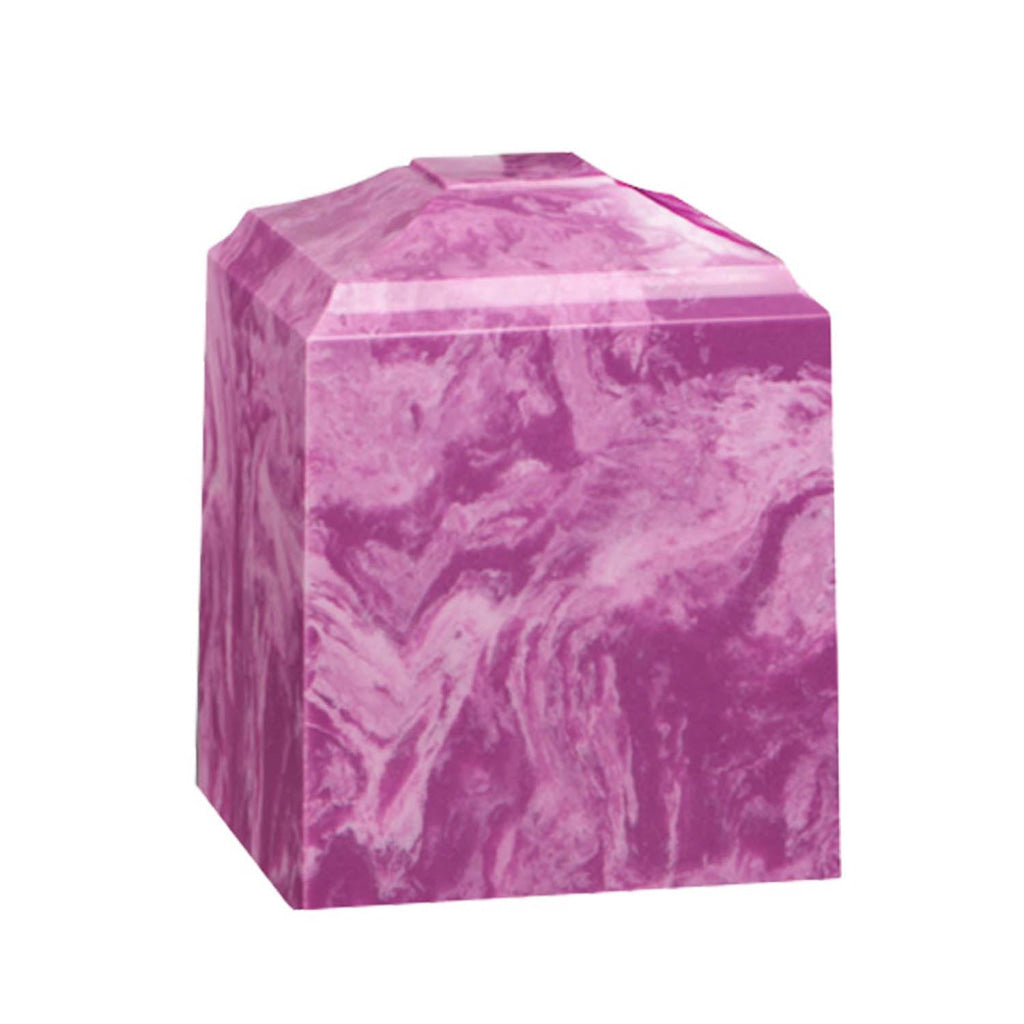 SMALL Cube Cultured Marble Purple