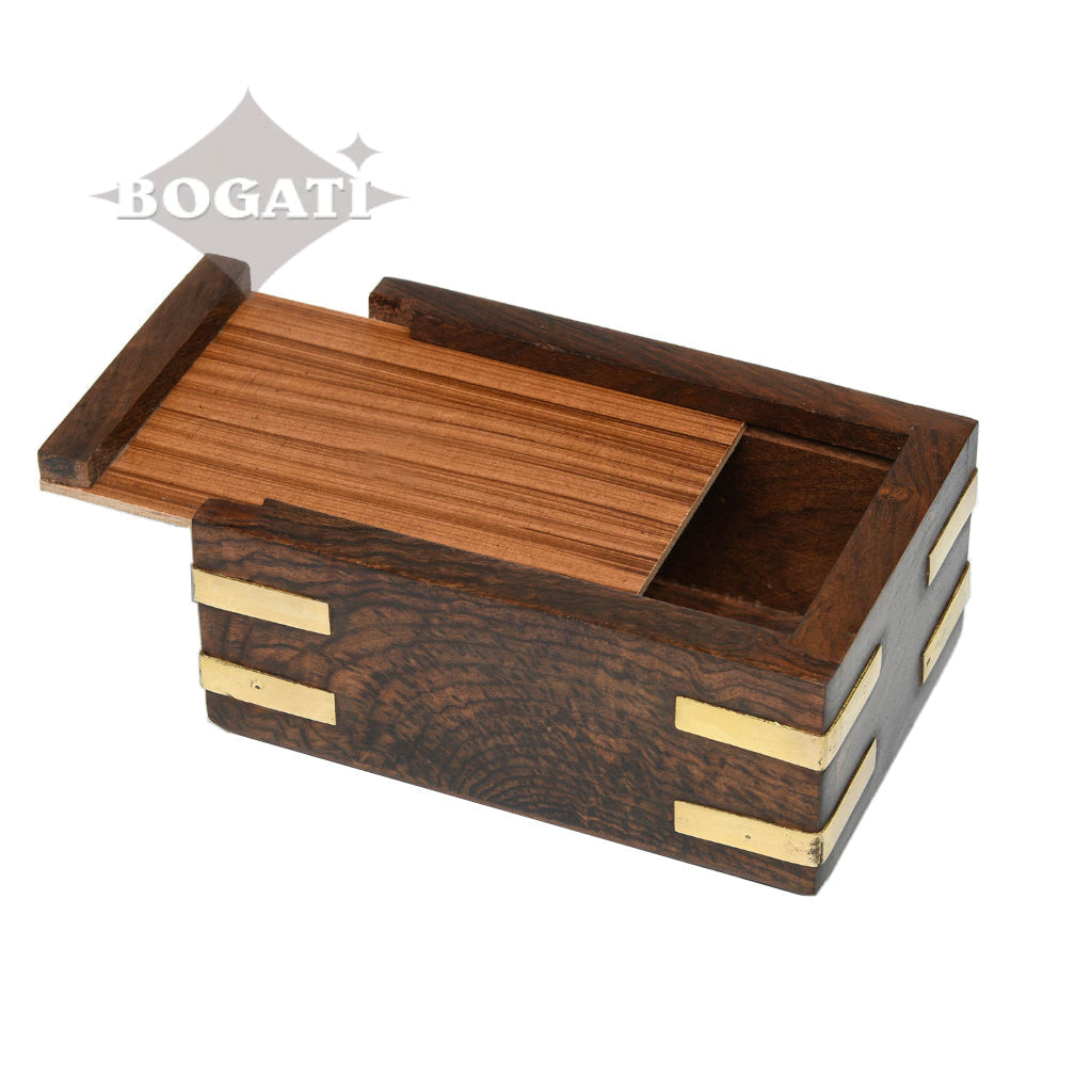 IMPERFECT SELECTION - EXTRA SMALL - Rosewood Pet Urn RW-PP with Brass Paws and Corners