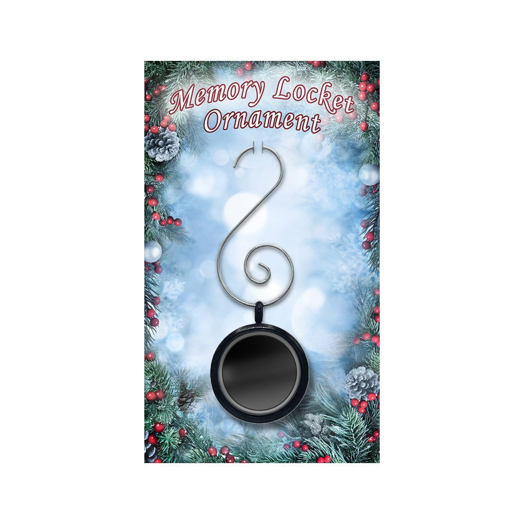 J-2060 Cherished Memory Locket Ornament Black