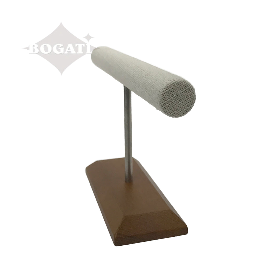 White Linen "T" Stand for Keychains