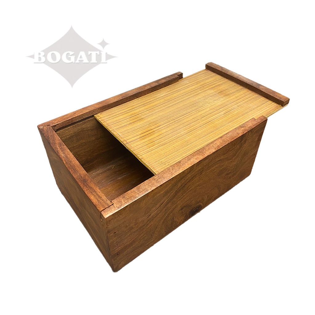 MEDIUM Rosewood Urn -2705- Bevel Edge - Dog Silhouette