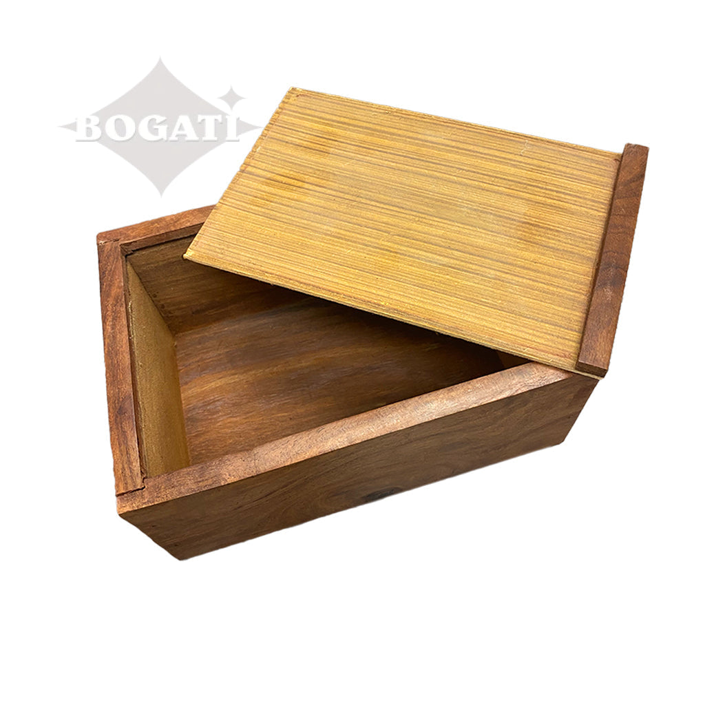 MEDIUM Rosewood Urn -2705- Bevel Edge - Dog Silhouette