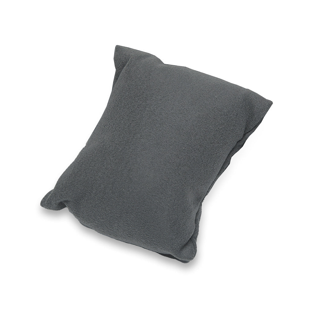 Plush Jewelry Display Pillow Gray Microfiber