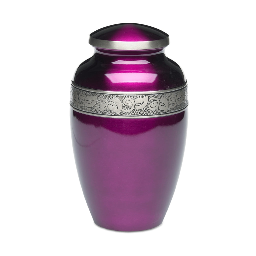 ADULT - Brass -1300-JAS- Bogati Jasmine™ - Pewter-tone band Purple