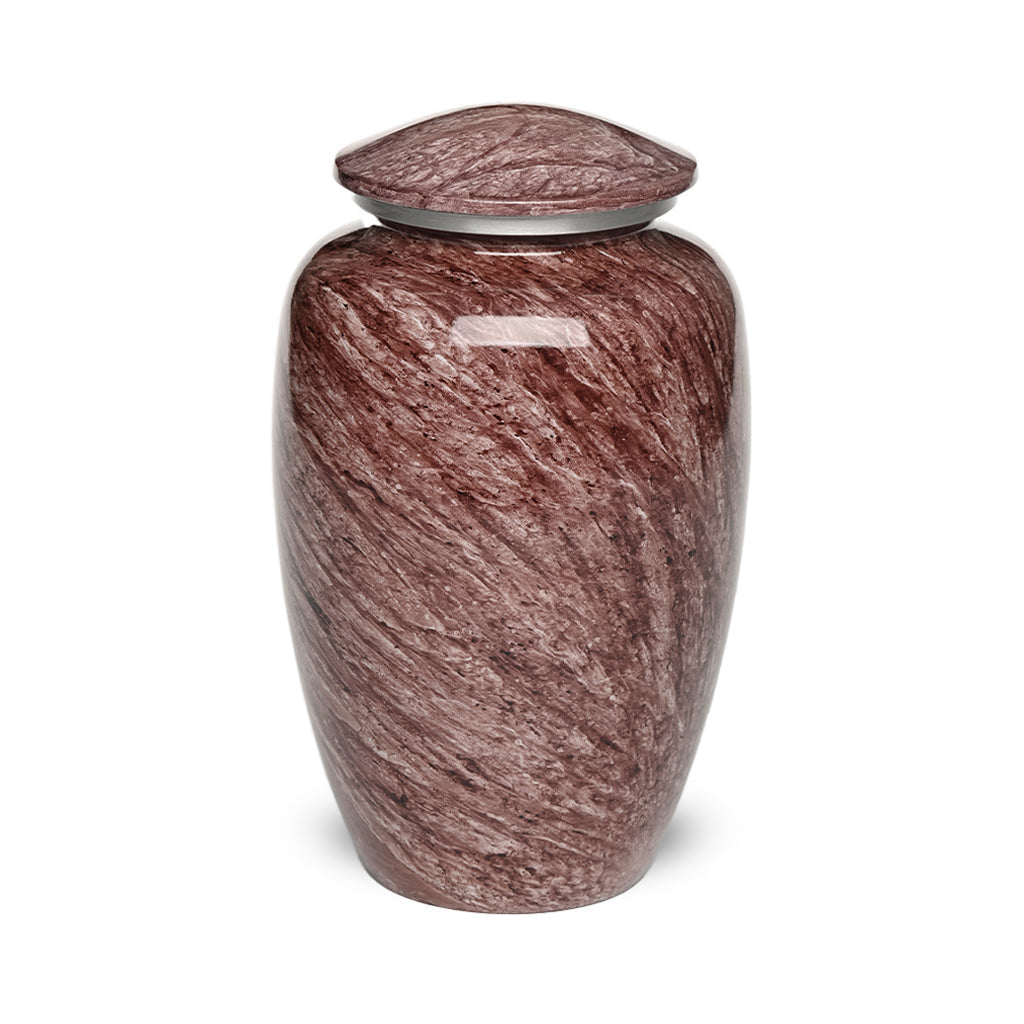 ADULT Classic Alloy urn -1600- Jewel Marbled Stone Coffee