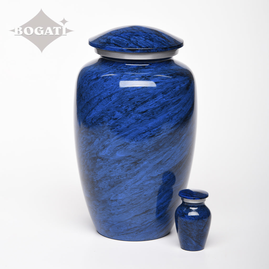 ADULT Classic Alloy urn -1600- Jewel Marbled Stone