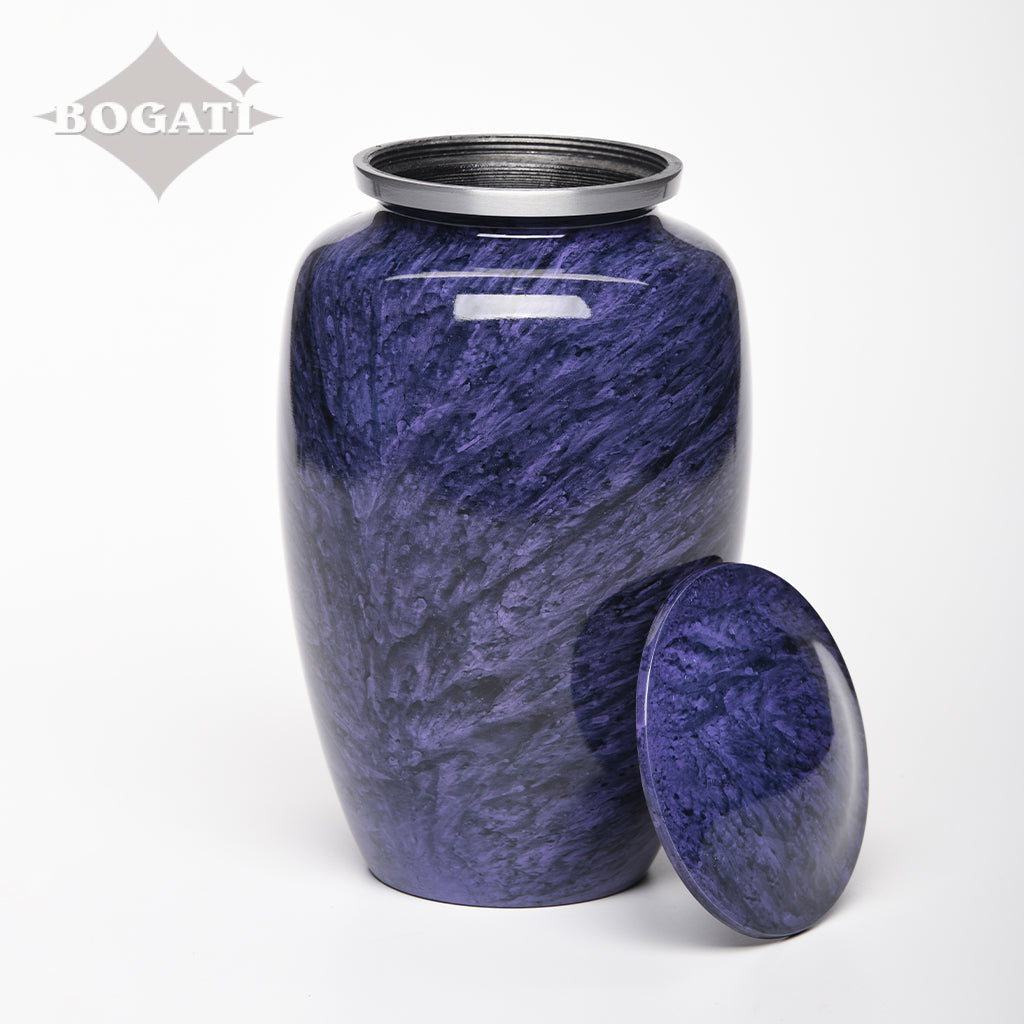 ADULT Classic Alloy urn -1600- Jewel Marbled Stone