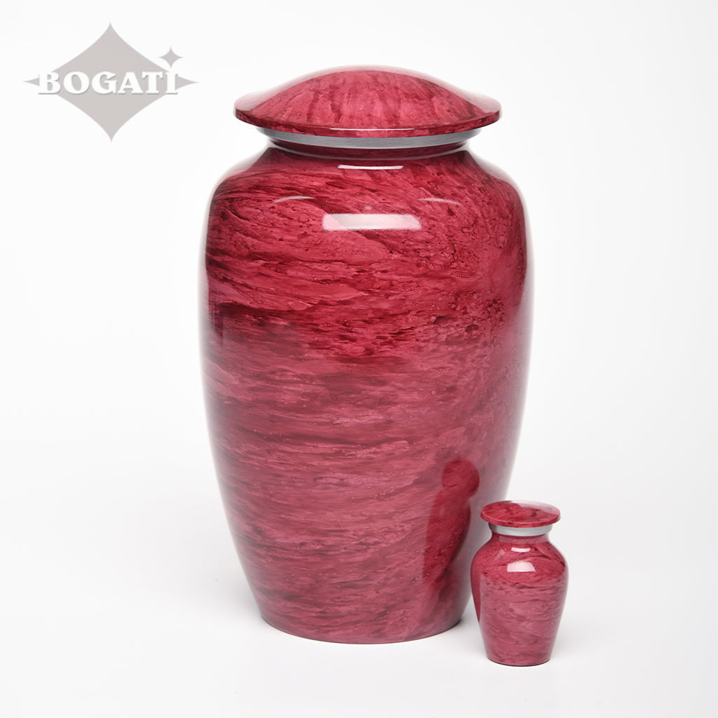 ADULT Classic Alloy urn -1600- Jewel Marbled Stone
