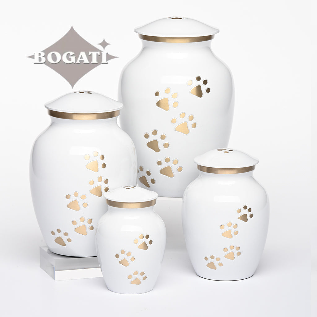 EXTRA SMALL Brass Pet Urn - "Paws to Heaven" (Copy)
