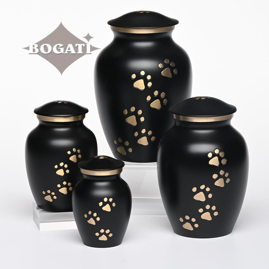 EXTRA SMALL Brass Pet Urn - "Paws to Heaven" (Copy)