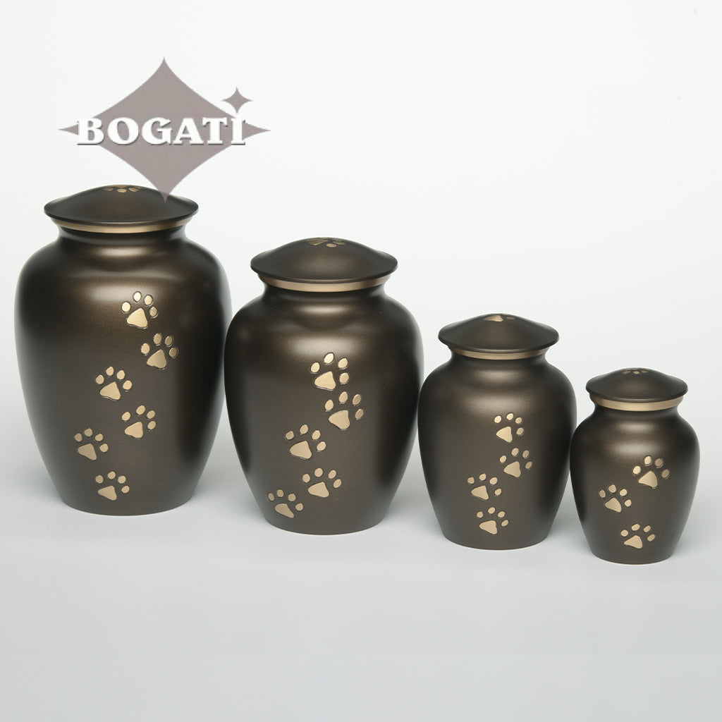 EXTRA SMALL Brass Pet Urn - "Paws to Heaven" (Copy)
