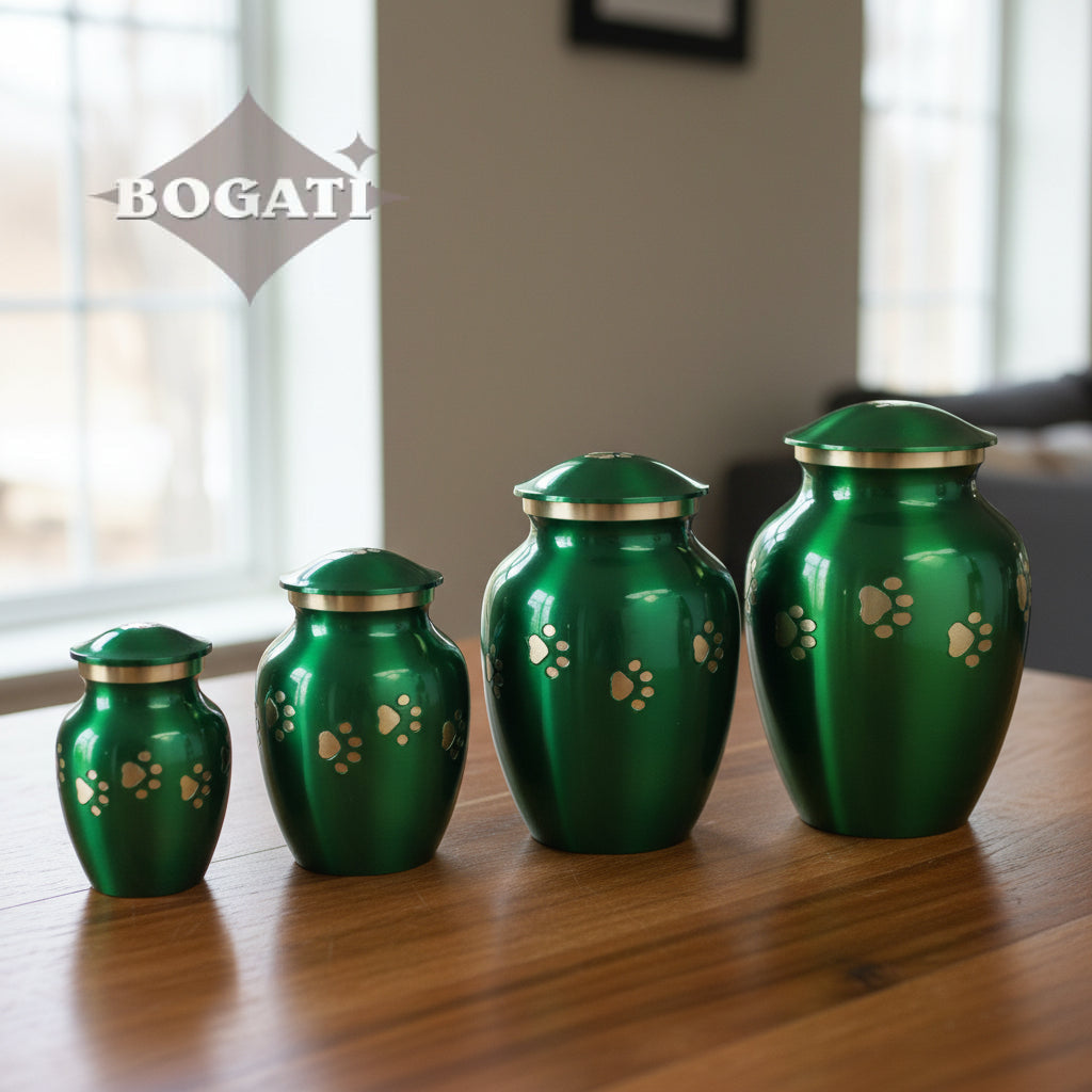 MEDIUM Brass Pet Urn - "Forever Paw"