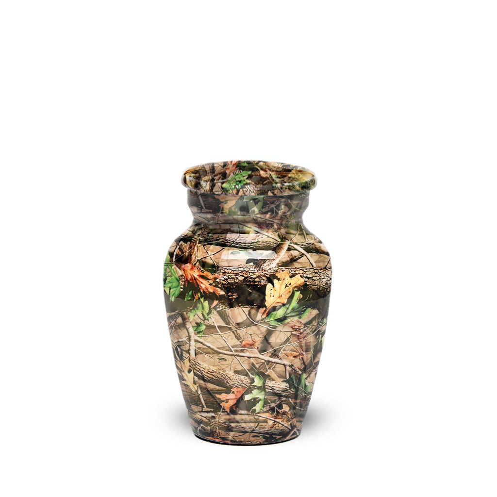 KEEPSAKE -Classic Alloy Urn -1981- Camouflage Design