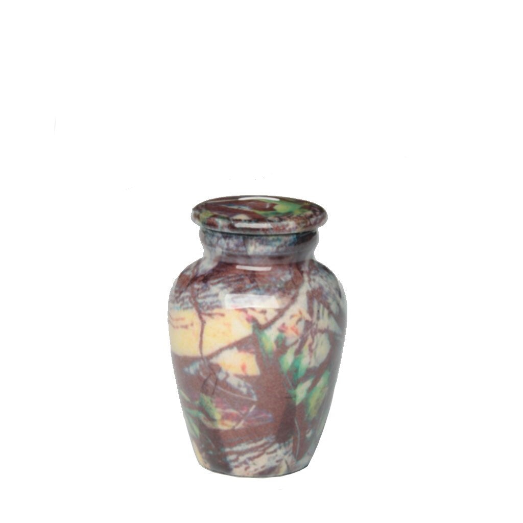 CLEARANCE - KEEPSAKE -Classic Alloy Urn -Camouflage Design