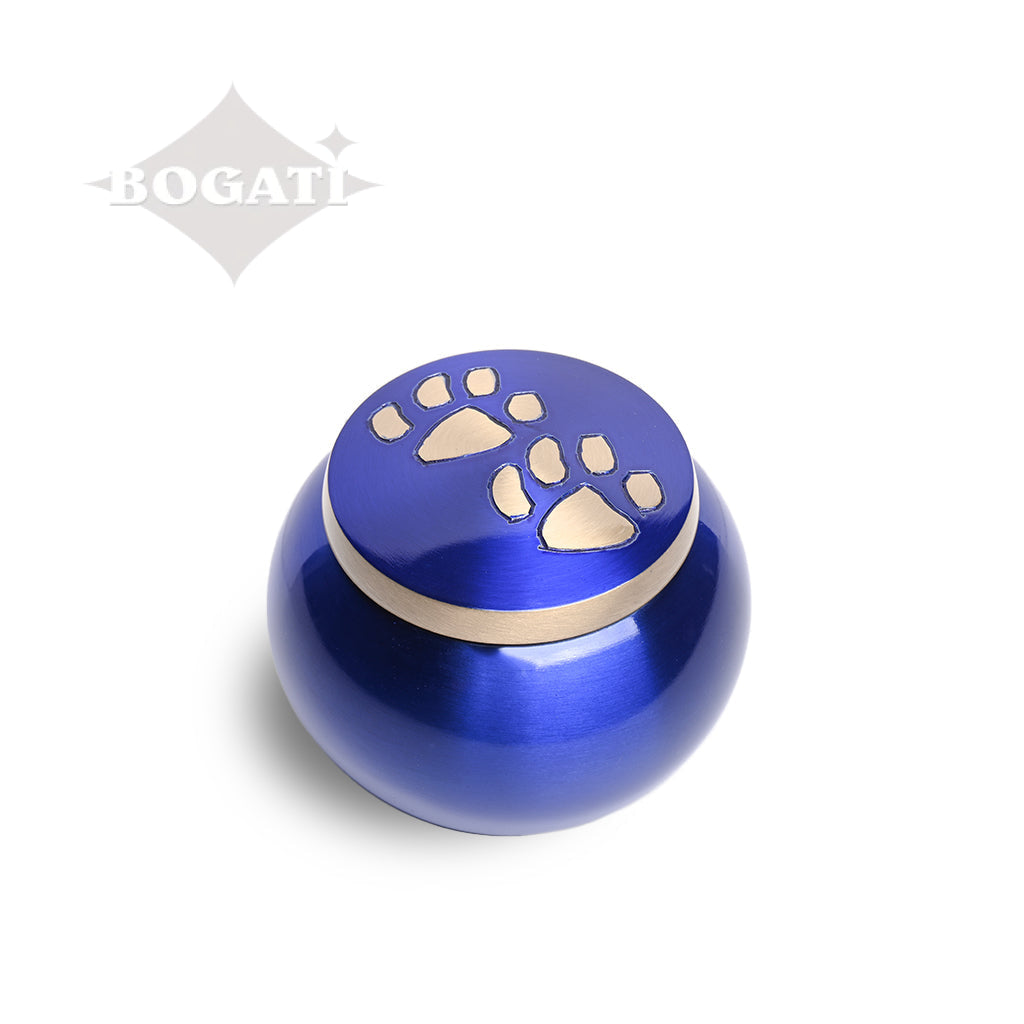 SMALL Brass "Journey" Pet urn - 2011- ColorWay Blue