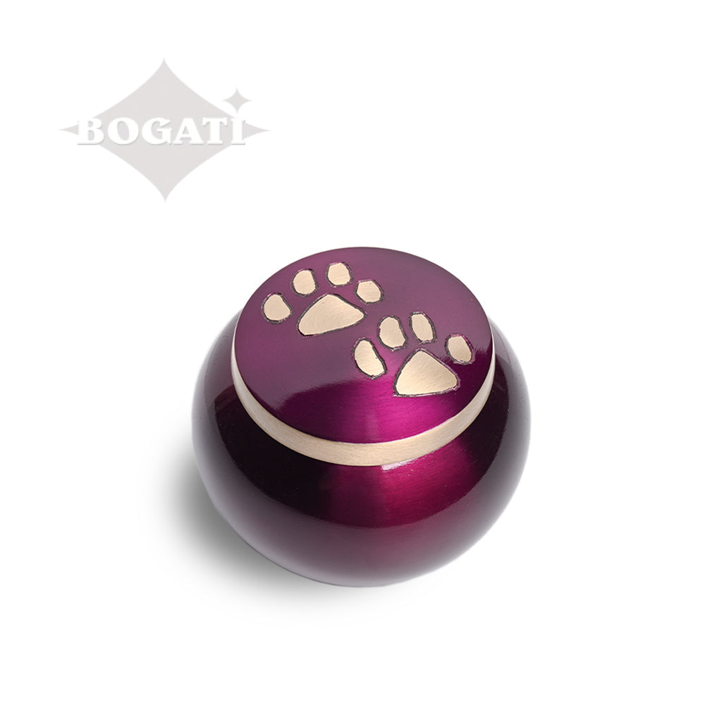 SMALL Brass "Journey" Pet urn - 2011- ColorWay Purple