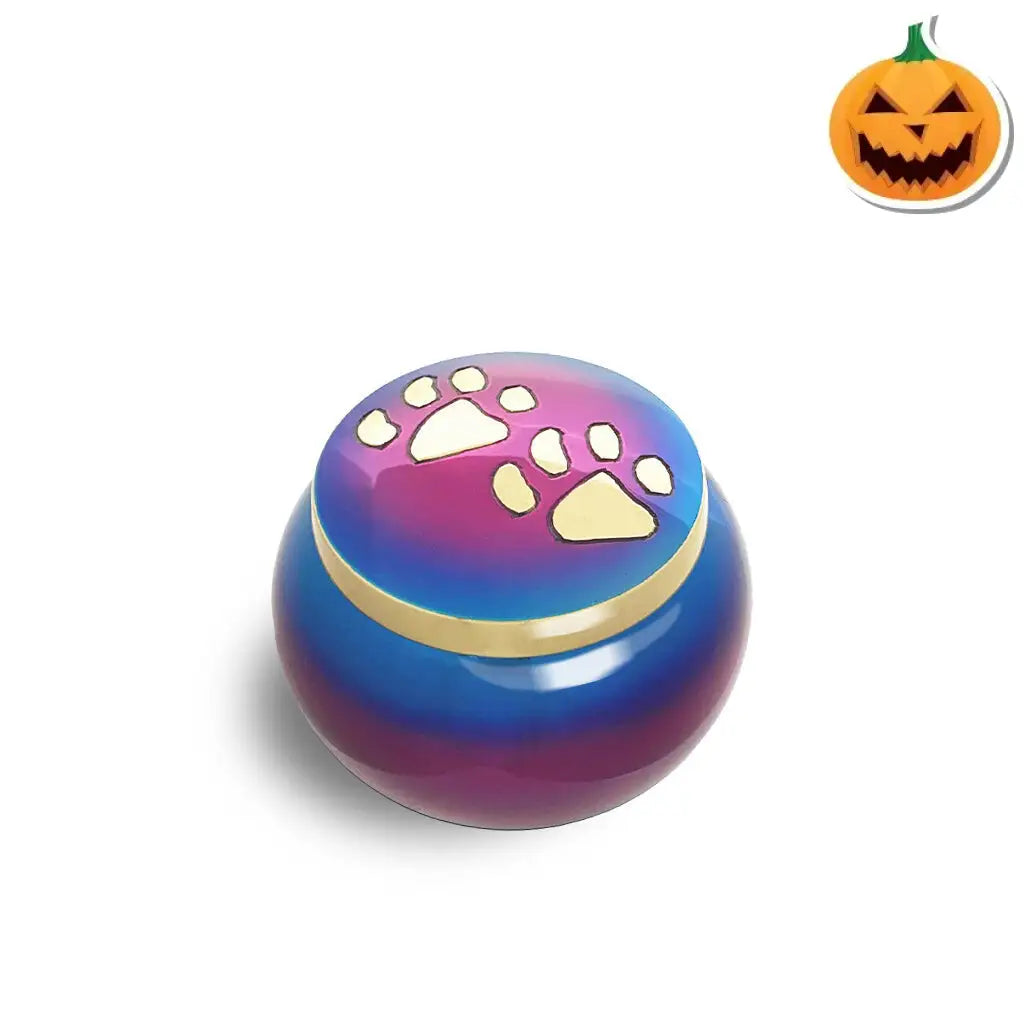 SMALL Brass "Journey" Pet urn - 2011- ColorWay Rainbow