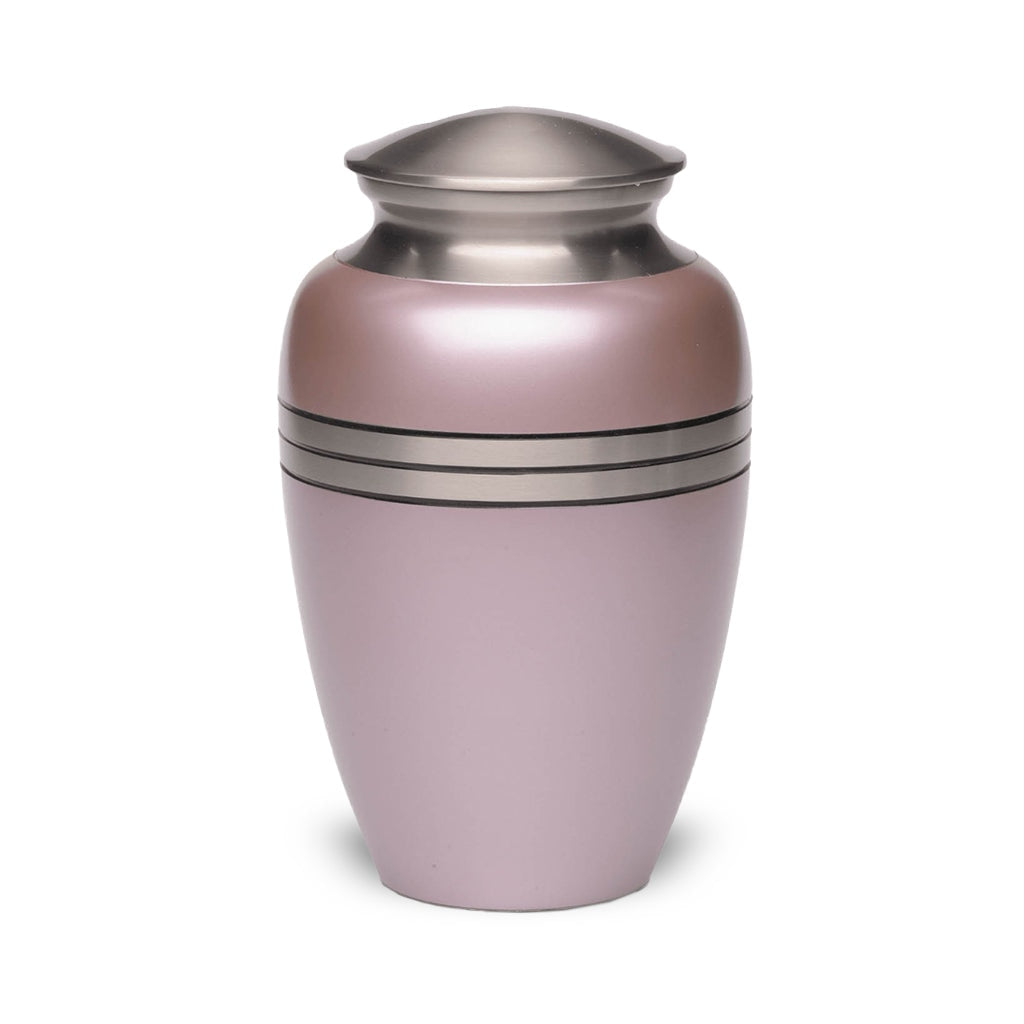 CLEARANCE - ADULT Classic Brass -2480 Urn – Metallic Three Rings Pink