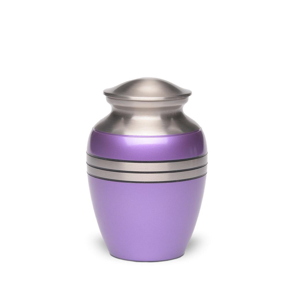 CLEARANCE - SMALL Classic Brass Urn -2480 - Three Rings Purple