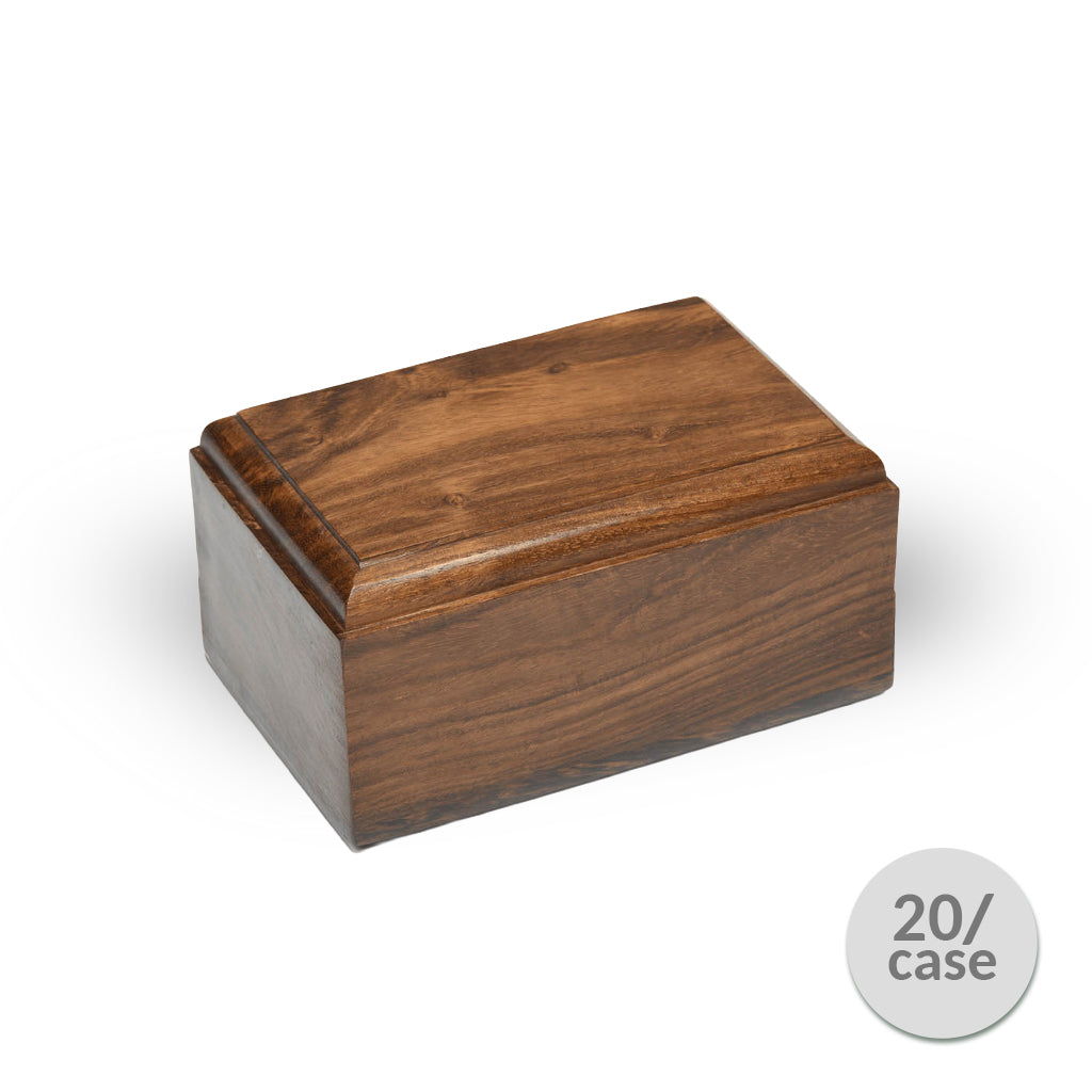 SMALL Rosewood Urn -2705- Bevel Edge - Case of 20