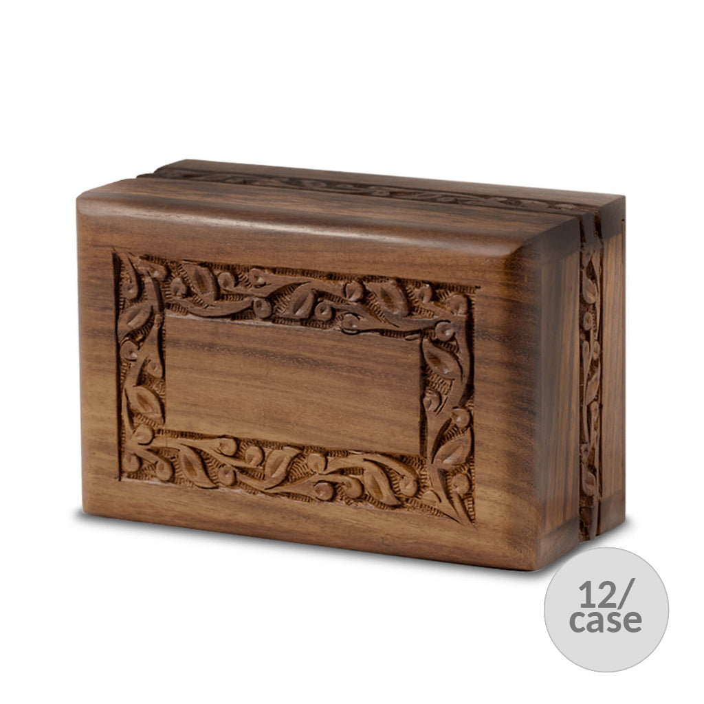 LARGE - Rosewood Border Urn -2742- Slide-out base Case of 12