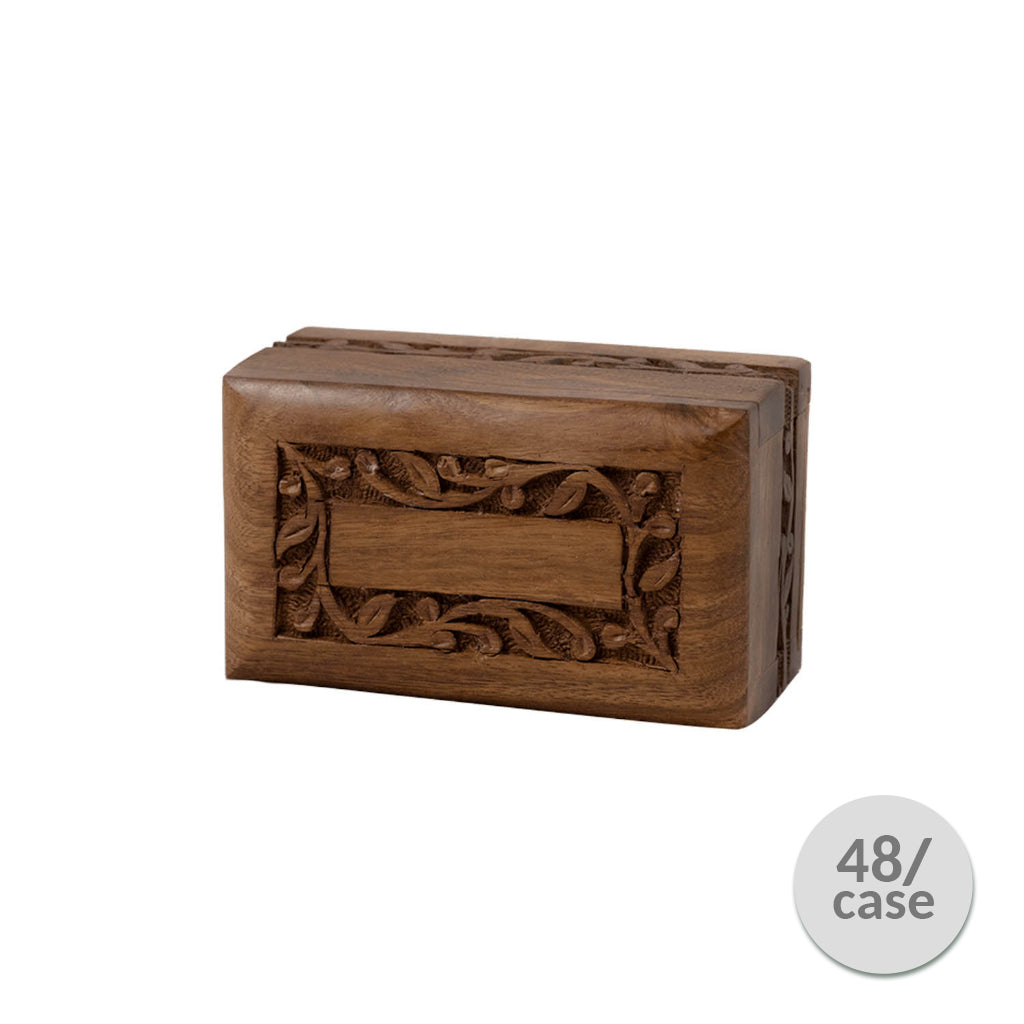 EXTRA SMALL - Rosewood Border Urn -2742- Slide-out base Case of 48