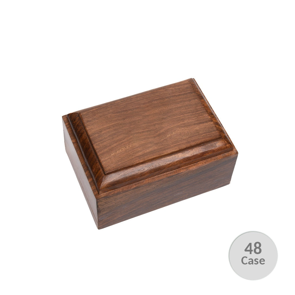 EXTRA SMALL Rosewood Urn -2705- Bevel Edge - Case of 48