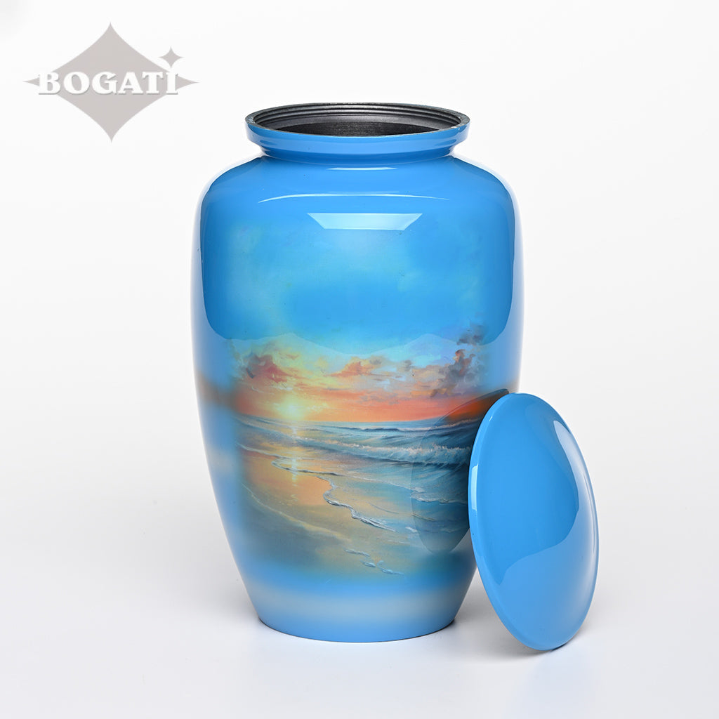 CLEARANCE - ADULT - Alloy Urn -3370- Sunset Beach