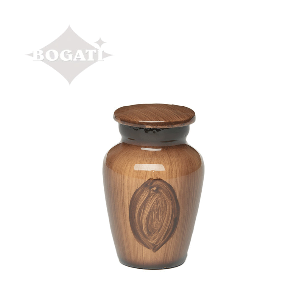 KEEPSAKE Classic alloy urn - 4040- Wood Grain Look